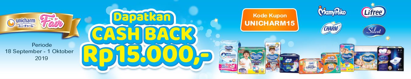 Promo Cashback Unicharm Fair Klik Indomaret Klikindomaret