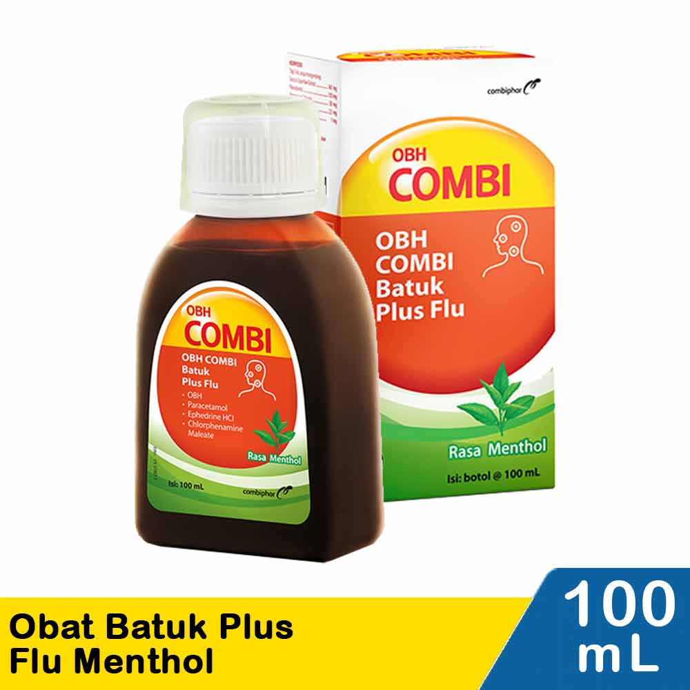 Obh Combi Obat Batuk Plus Flu Menthol Btl 100Ml 
