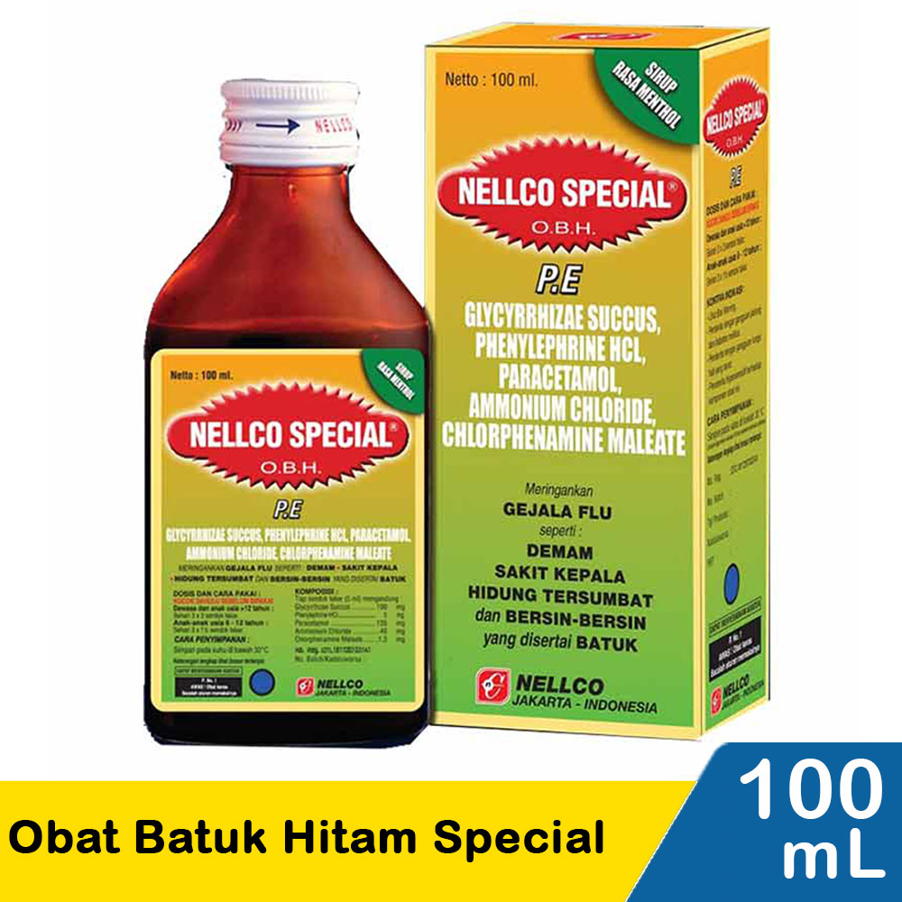 Nellco Obat Batuk Hitam 100Ml | KlikIndomaret