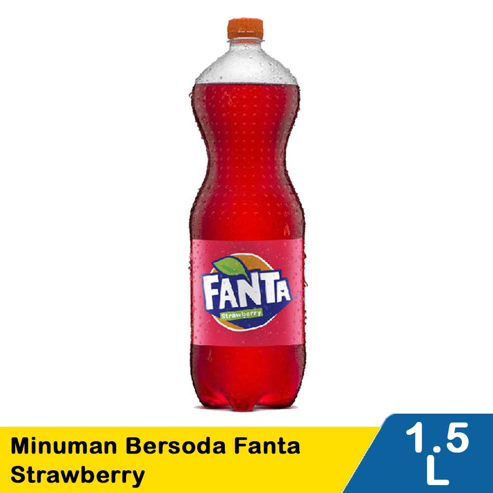 Fanta  Soft Drink Strawberry Pet 1500Ml KlikIndomaret