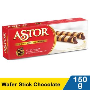 Promo Harga Astor Wafer Roll Chocolate 150 gr - Indomaret