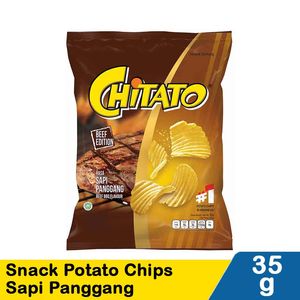 Promo Harga Chitato Snack Potato Chips Sapi Panggang Beef Barbeque 35 gr - Indomaret
