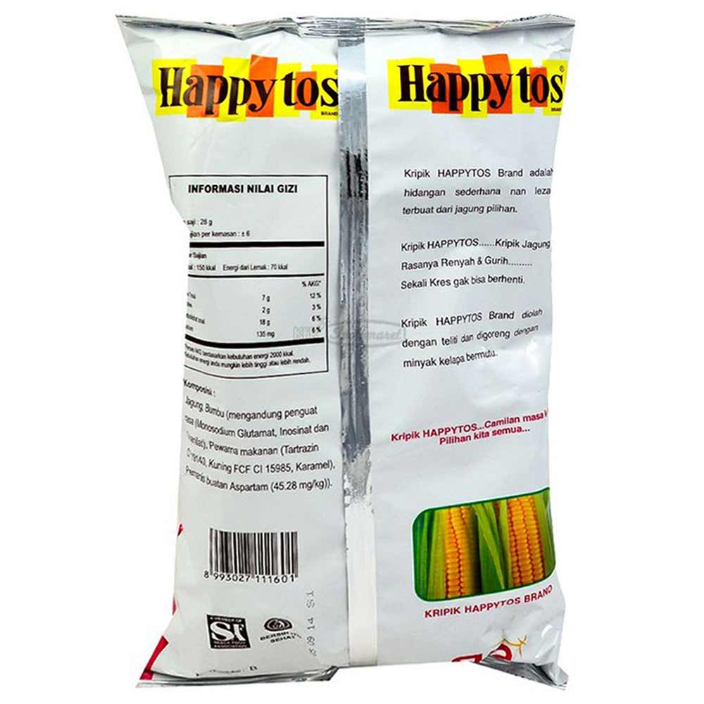 Happytos Snack Tortila Chips Merah Pck 160G KlikIndomaret