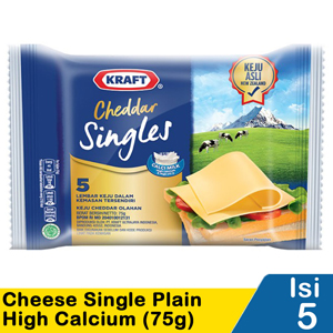 Promo Harga Kraft Singles Cheese High Calsium 83 gr - Indomaret