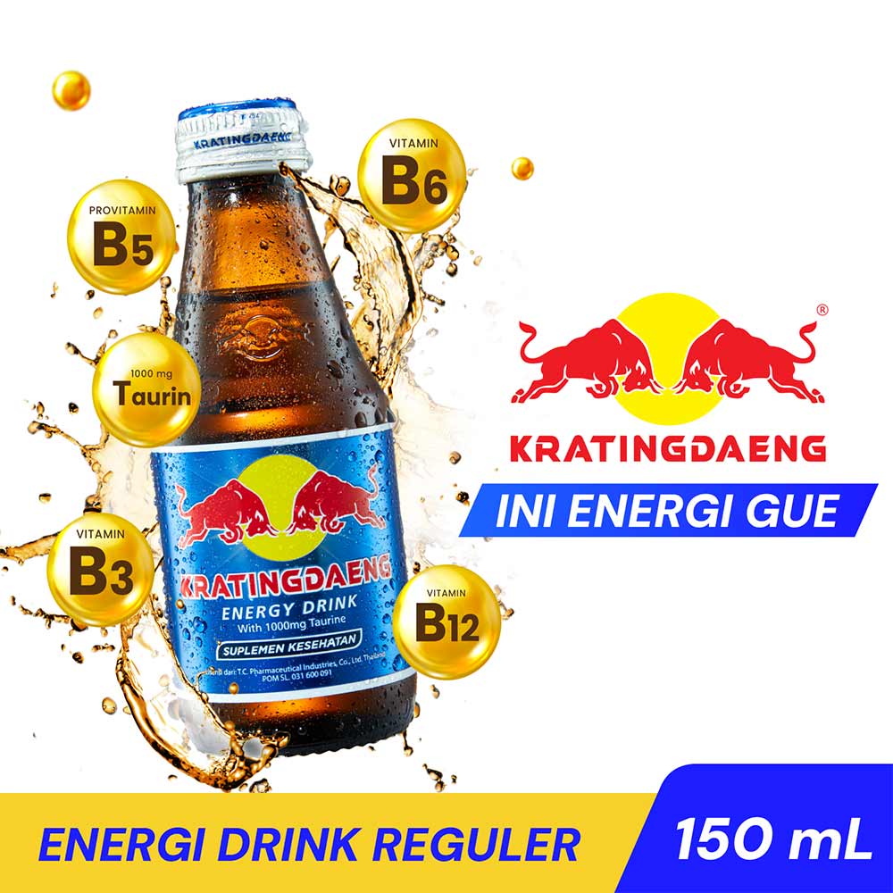 Kratingdaeng Energy Drink Reguler Btl 150Ml KlikIndomaret