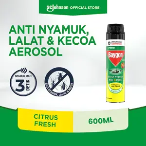 Promo Harga Baygon Insektisida Spray Citrus Fresh 600 ml - Indomaret