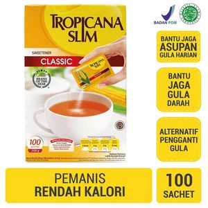 Promo Harga TROPICANA SLIM Sweetener Low Calorie 100 pcs - Indomaret