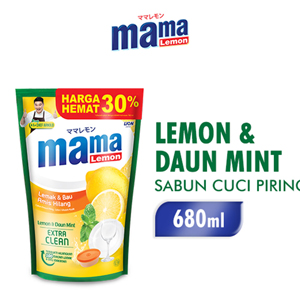 Promo Harga Mama Lemon Cairan Pencuci Piring Lemon & Daun Mint 780 ml - Indomaret