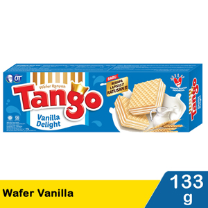 Promo Harga Tango Wafer Vanilla Milk 163 gr - Indomaret