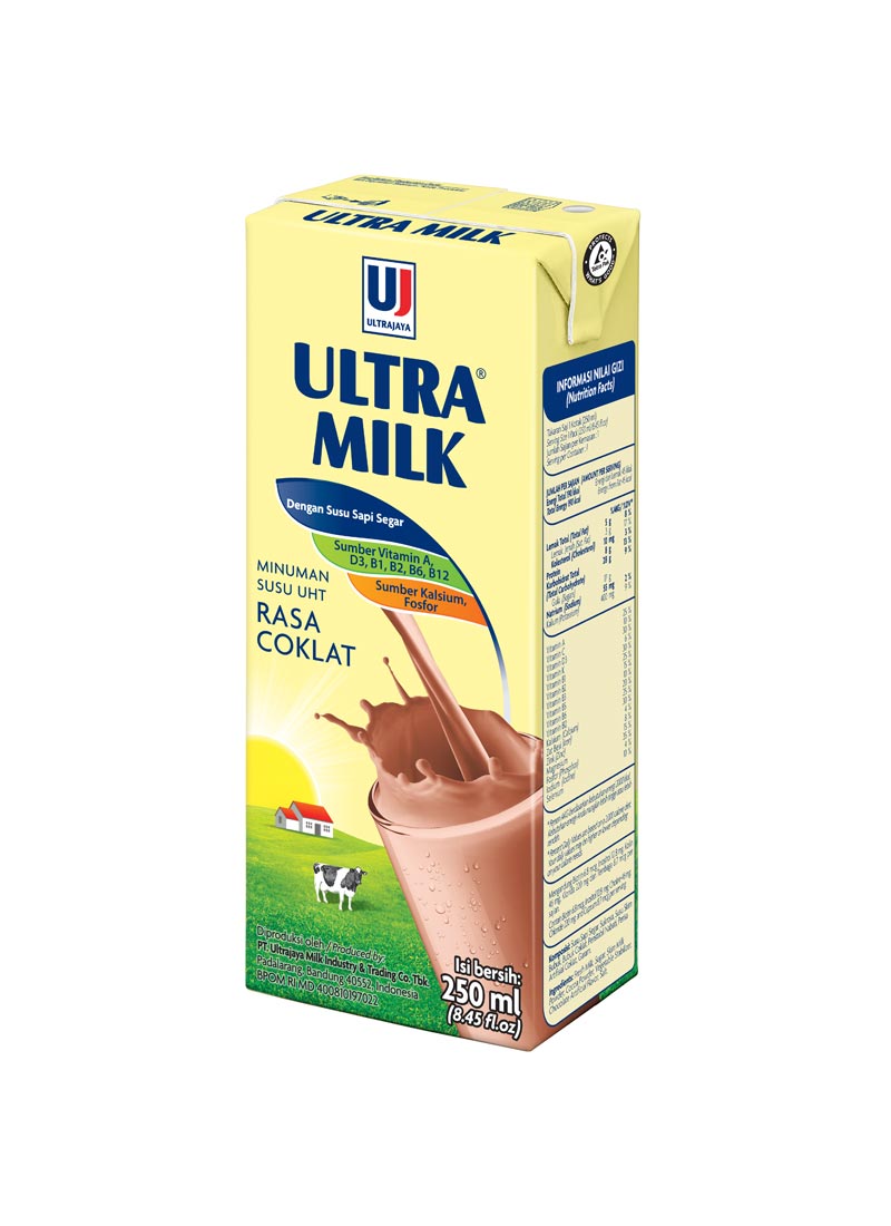 Ultra  Susu  Uht Steril Slim Chocolate Tpk 250Ml KlikIndomaret