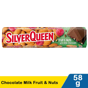 Promo Harga Silver Queen Chocolate Fruit & Nuts 58 gr - Indomaret