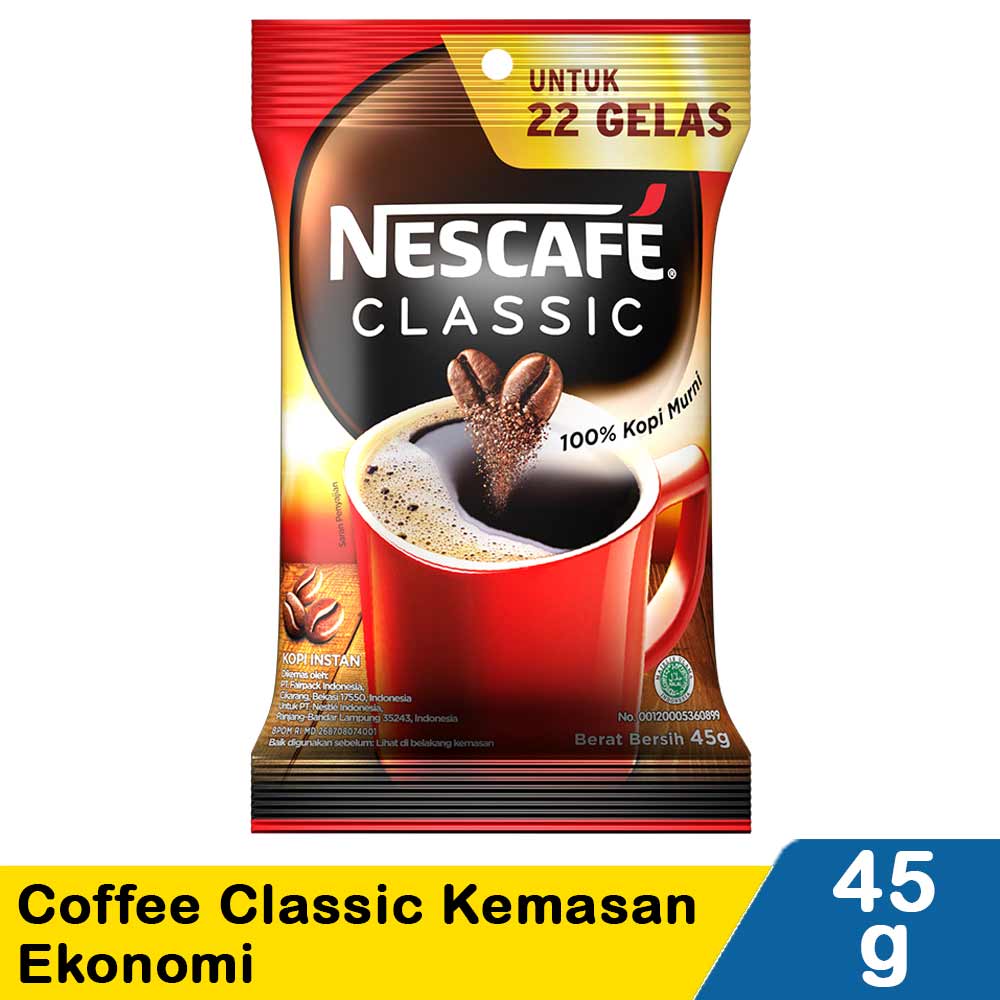 Nescafe Coffee Classic Kemasan Ekonomi Pck 50G  KlikIndomaret