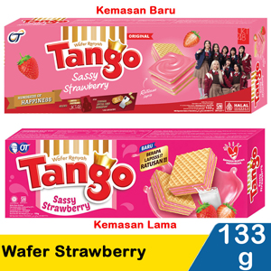 Promo Harga Tango Wafer Strawberry Jam 163 gr - Indomaret