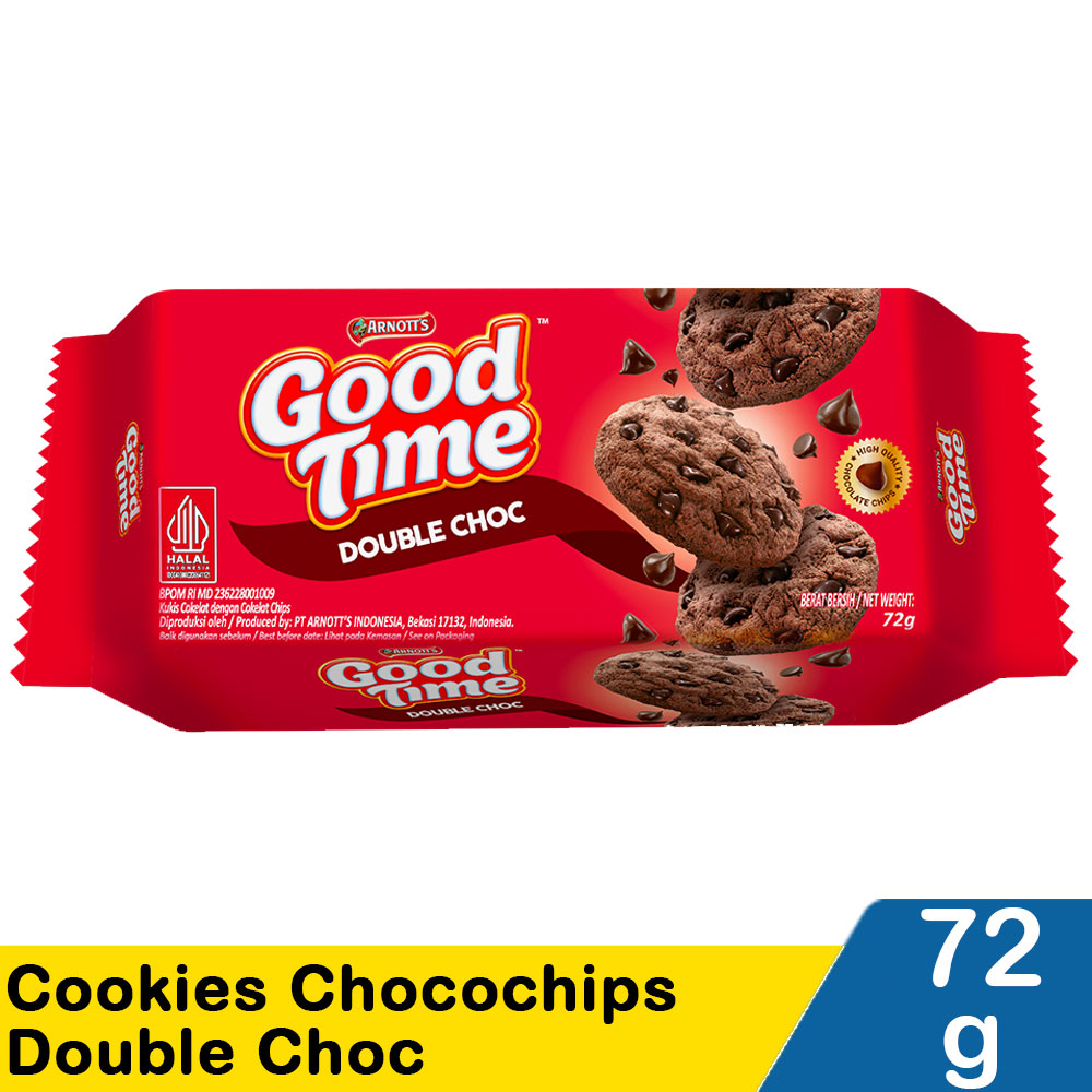 Good Time Cookies Chocochips Double Choc Pck 80G 