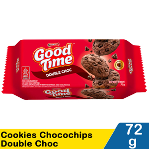 Promo Harga Good Time Cookies Chocochips Double Choc 72 gr - Indomaret