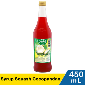 Promo Harga Marjan Syrup Squash Coco Pandan 450 ml - Indomaret