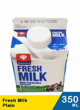 Promo Harga Diamond Fresh Milk Plain 350 ml - Indomaret