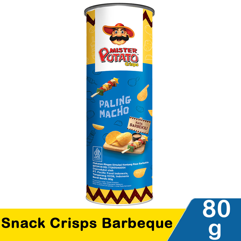Mister Potato Snack Crisps Barbeque 80g KlikIndomaret