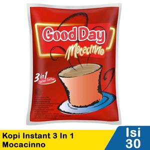 Promo Harga Good Day Instant Coffee 3 in 1 Mocacinno per 30 sachet 20 gr - Indomaret