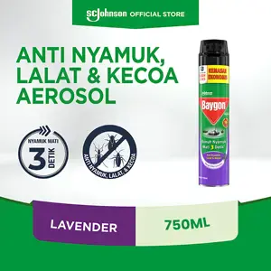 Promo Harga Baygon Insektisida Spray Silky Lavender 750 ml - Indomaret