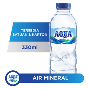 Promo Harga Aqua Air Mineral 330 ml - Indomaret