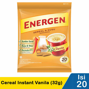 Promo Harga Energen Cereal Instant Vanilla per 20 sachet 30 gr - Indomaret