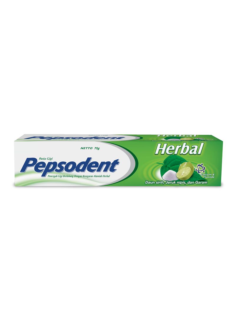 Pepsodent Pasta Gigi Herbal Tub 75G KlikIndomaret