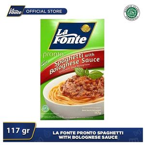 Promo Harga La Fonte Spaghetti Instant Bolognese Sauce 117 gr - Indomaret