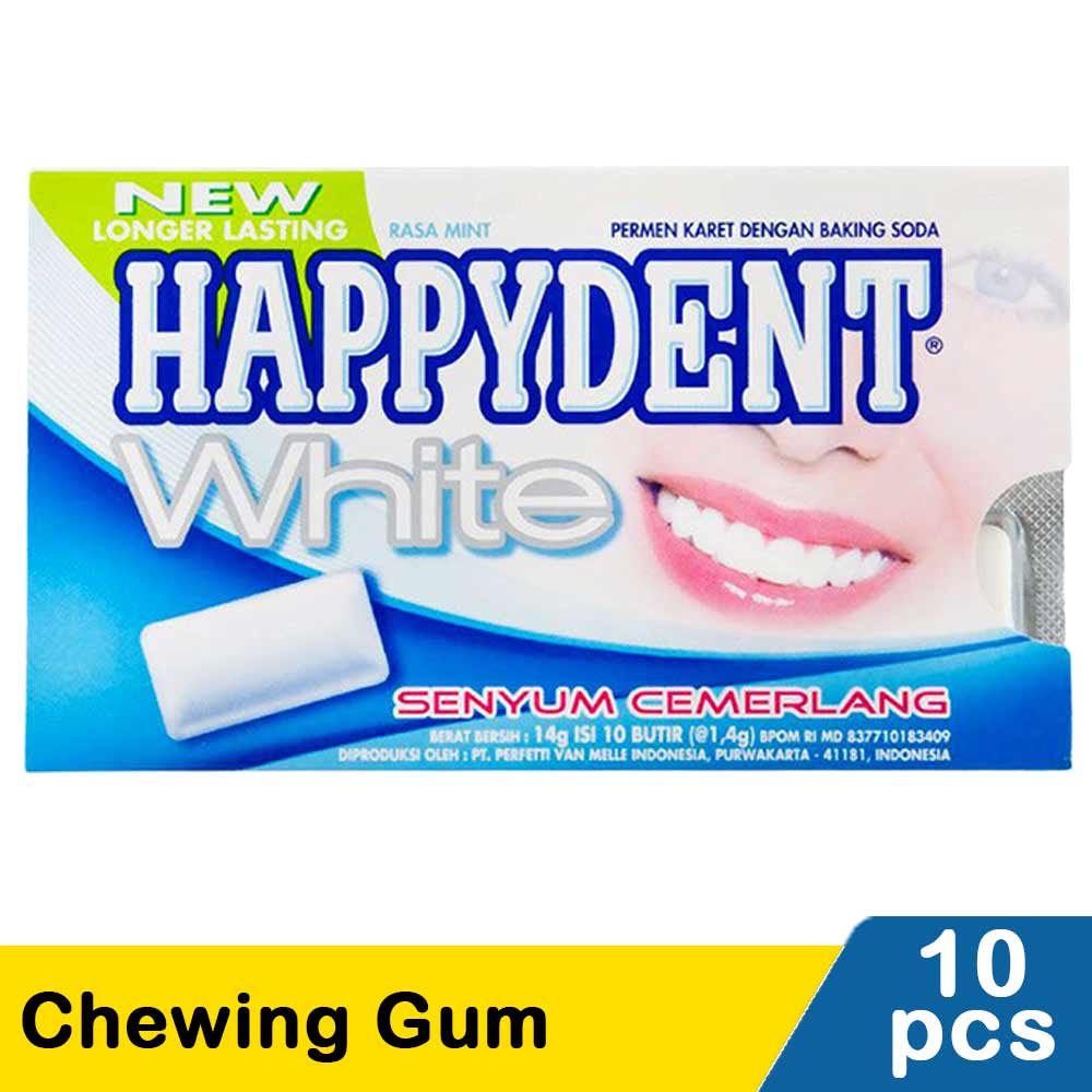 Happydent White Chewing Gum 8 S 10 S Pck 14G KlikIndomaret