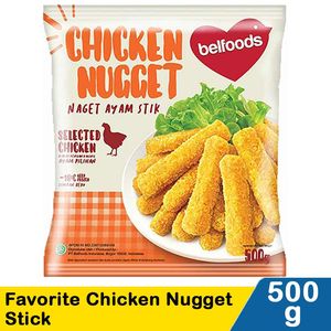 Promo Harga Belfoods Nugget Chicken Nugget Stick 500 gr - Indomaret