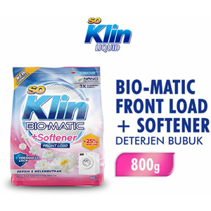 Promo Harga So Klin Biomatic Powder Detergent Front Load 1000 gr - Indomaret