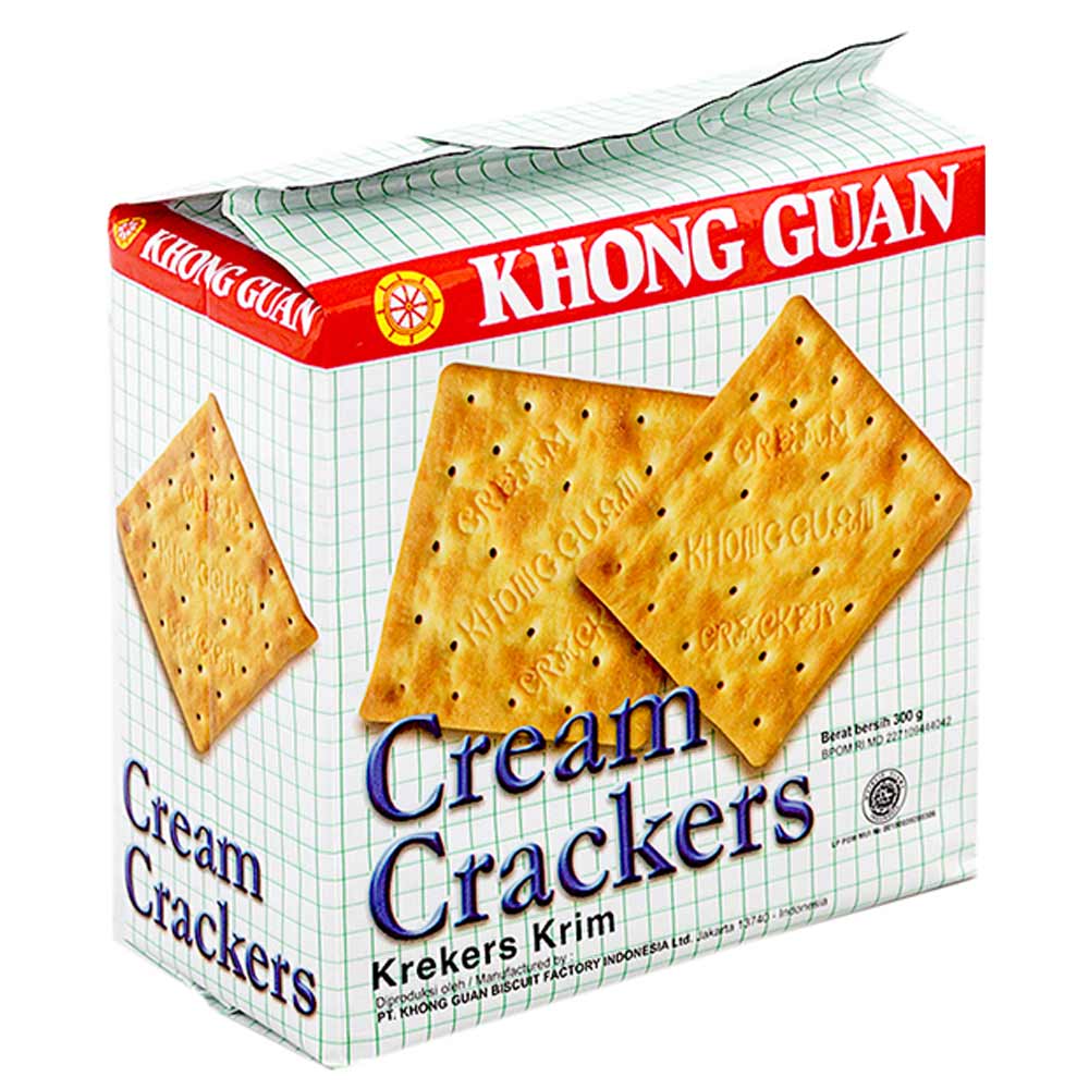 Khong Guan Crackers Cream New Pck 300G KlikIndomaret