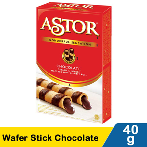 Promo Harga Astor Wafer Roll Chocolate 40 gr - Indomaret