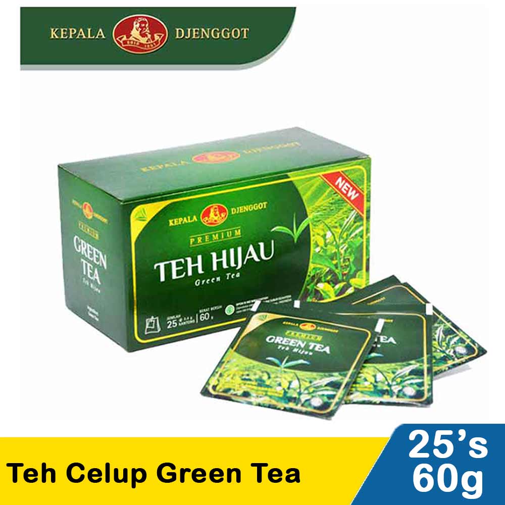 Kepala Djenggot Teh Celup 25'S Green Tea 60G | KlikIndomaret