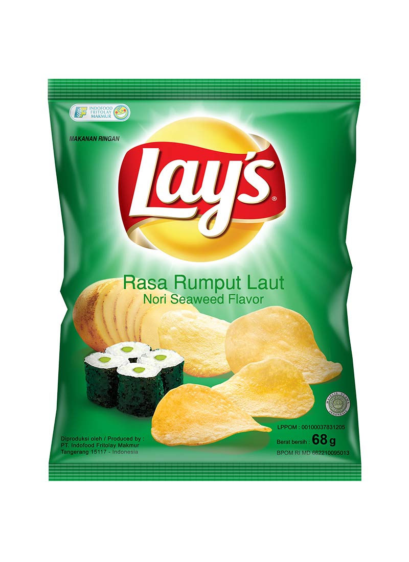 Lay s Snack Potato Chips Nori Seaweed Pck 68G KlikIndomaret