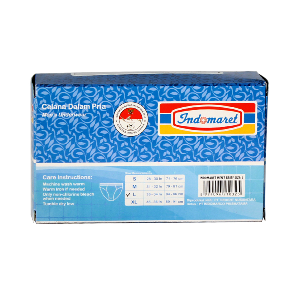  Indomaret  Celana  Dalam  Men Brief Ch 25 Box Large 