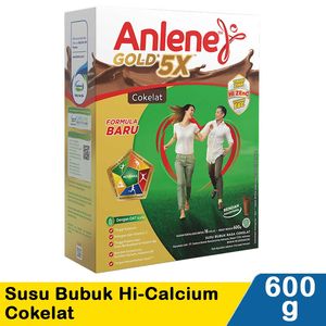 Promo Harga Anlene Gold Plus 5x Hi-Calcium Coklat 640 gr - Indomaret