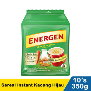 Promo Harga Energen Cereal Instant Kacang Hijau per 10 sachet 31 gr - Indomaret