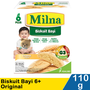 Promo Harga Milna Biskuit Bayi 6 Original 130 gr - Indomaret