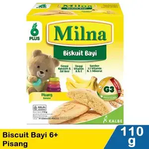 Promo Harga Milna Biskuit Bayi 6 Pisang 130 gr - Indomaret