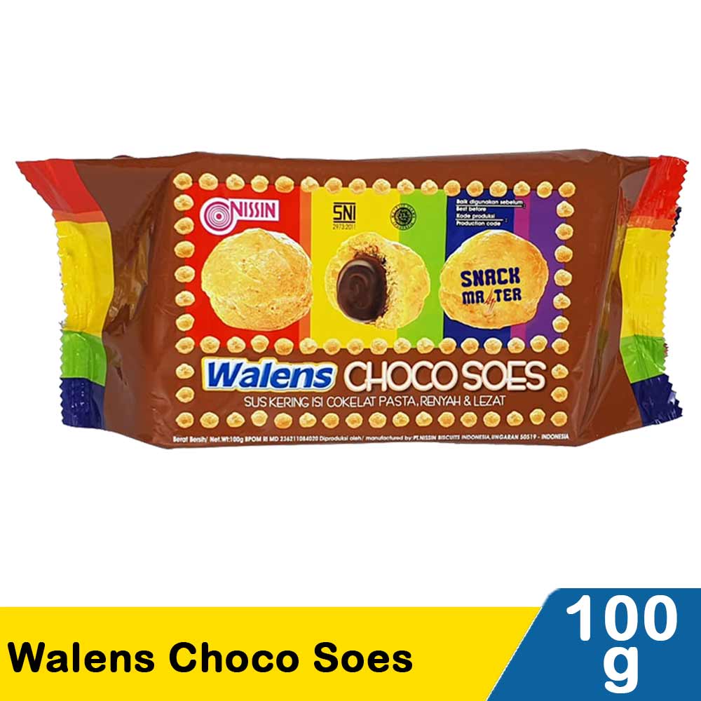 Nissin Walens Choco Soes Pck    100G | KlikIndomaret