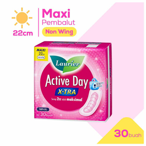 Promo Harga Laurier Active Day X-TRA Non Wing 22cm 30 pcs - Indomaret