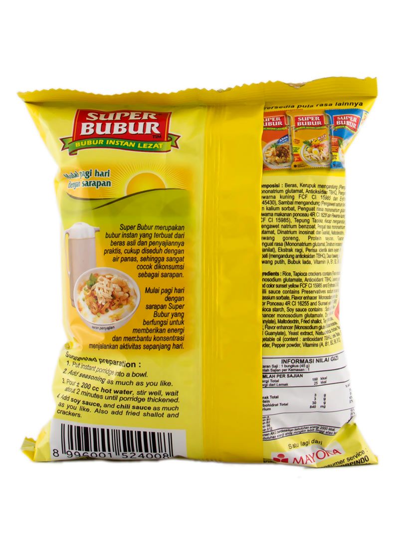 Super Bubur  Instant Bergizi Pck 51G KlikIndomaret