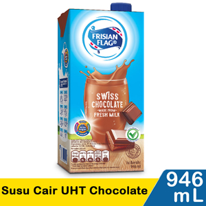 Promo Harga Frisian Flag Susu UHT Purefarm Swiss Chocolate 946 ml - Indomaret