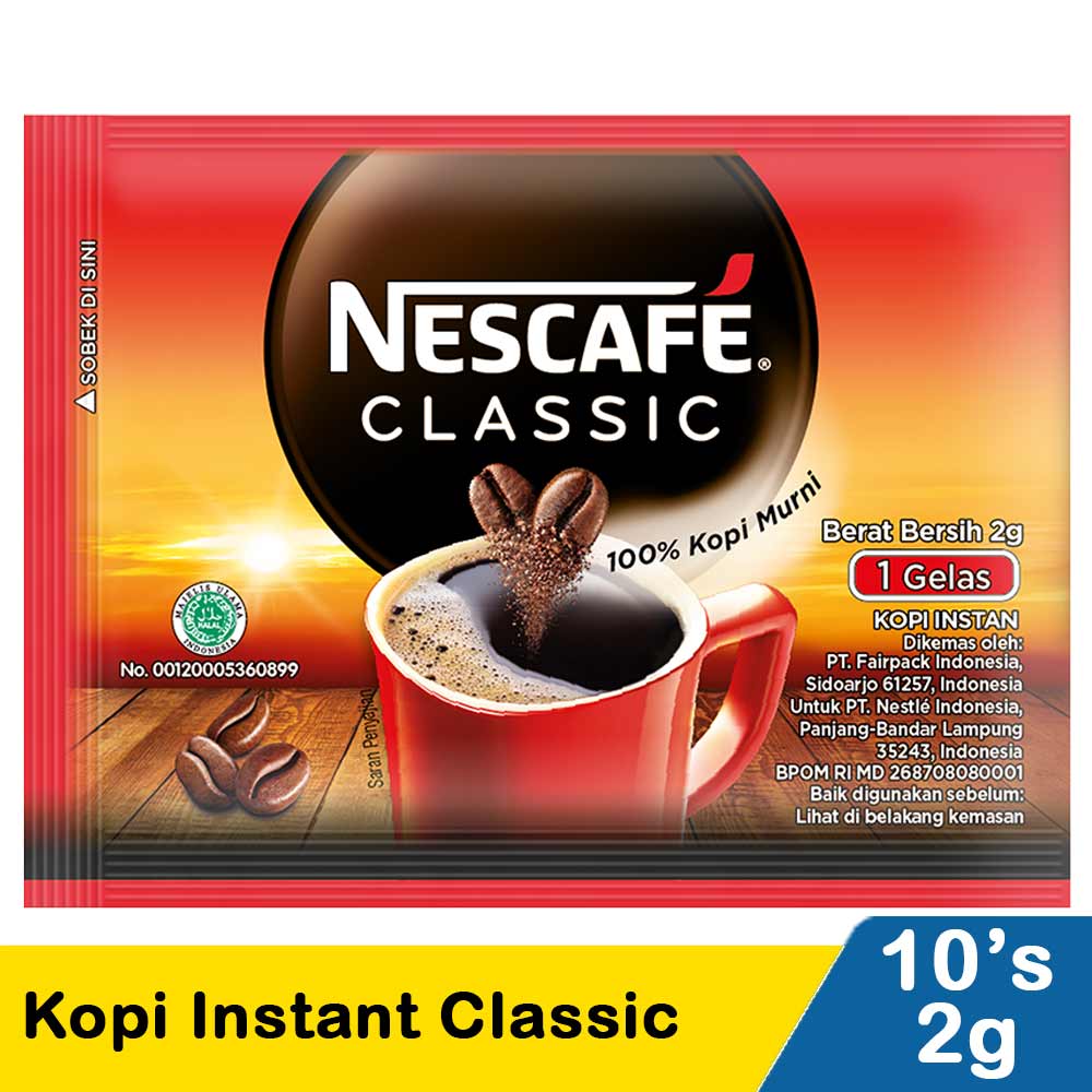 Nescafe Kopi Instant Classic 10X2g | KlikIndomaret
