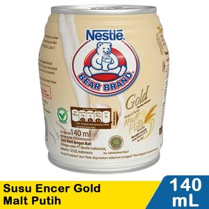 Promo Harga Bear Brand Susu Steril Gold Malt Putih 140 ml - Indomaret