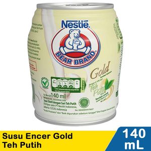 Promo Harga Bear Brand Susu Steril Gold Teh Putih 140 ml - Indomaret