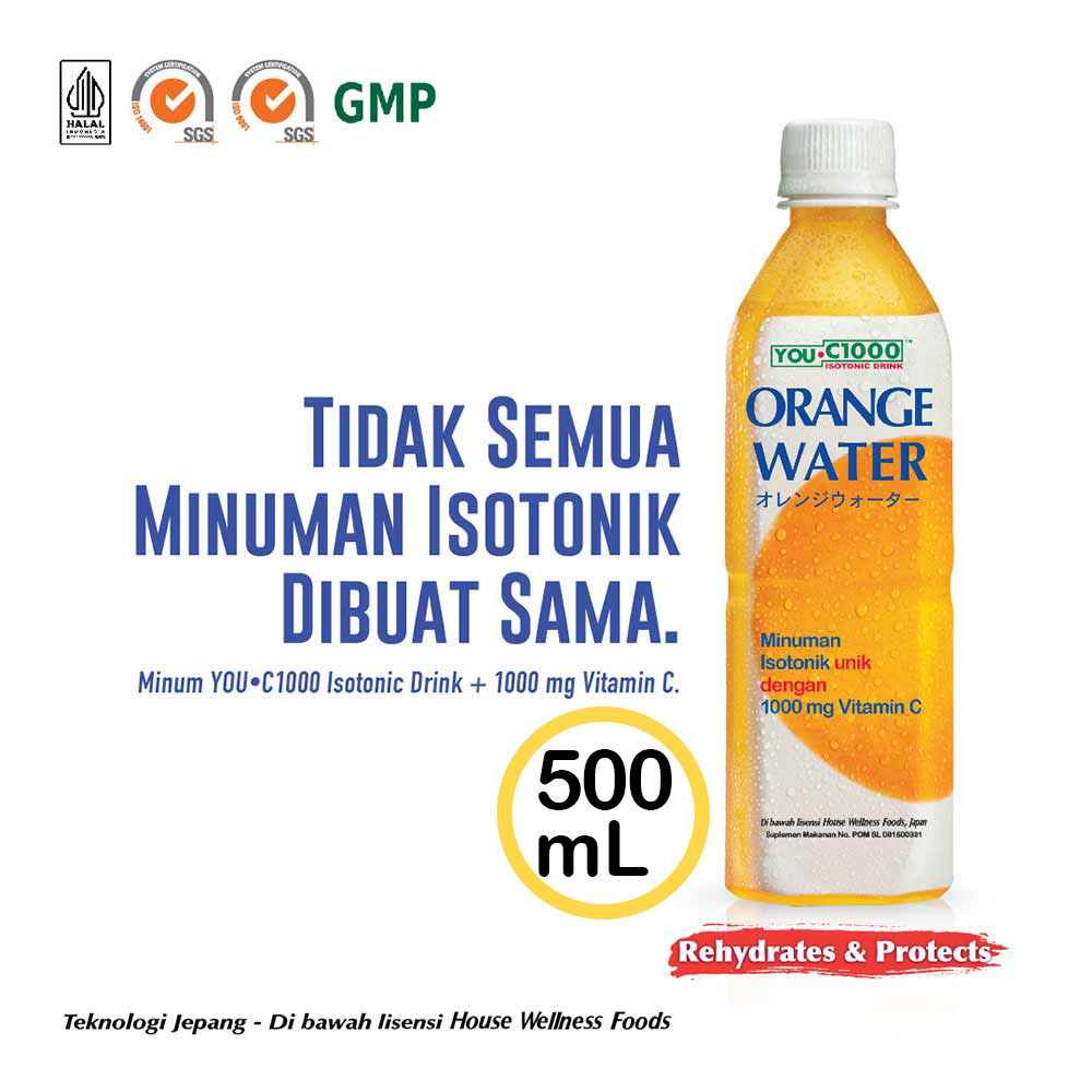 You C1000 Isotonic Drink Orange Water Btl 500Ml 