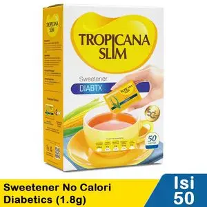 Promo Harga Tropicana Slim Sweetener Diabtx 50 pcs - Indomaret