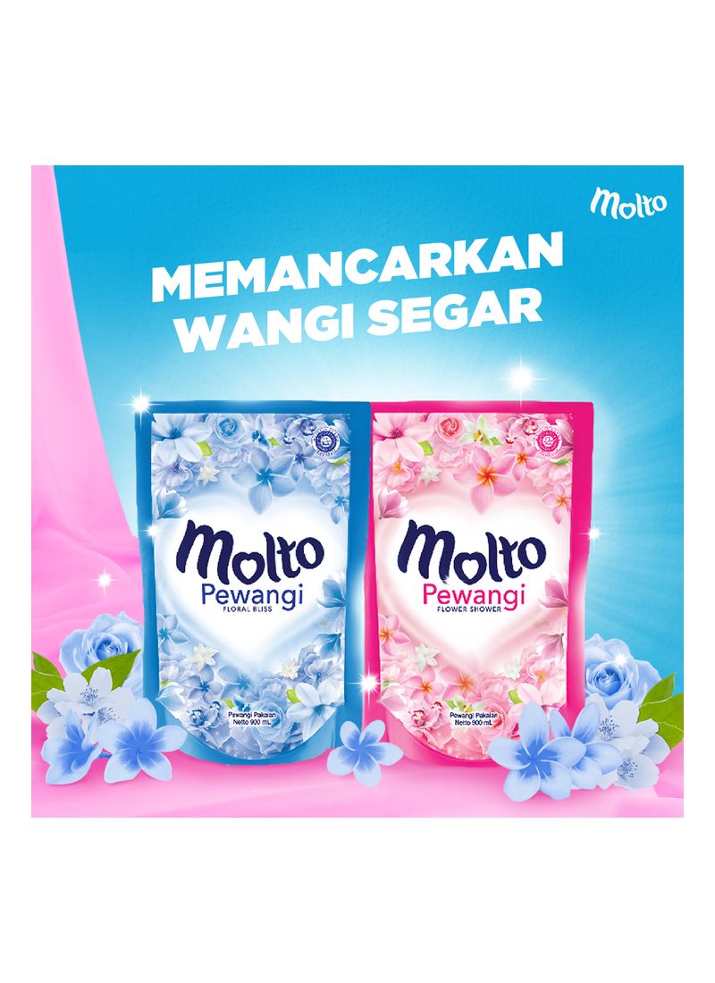 Molto Pewangi Pakaian Floral Bliss Blue 1800mL 